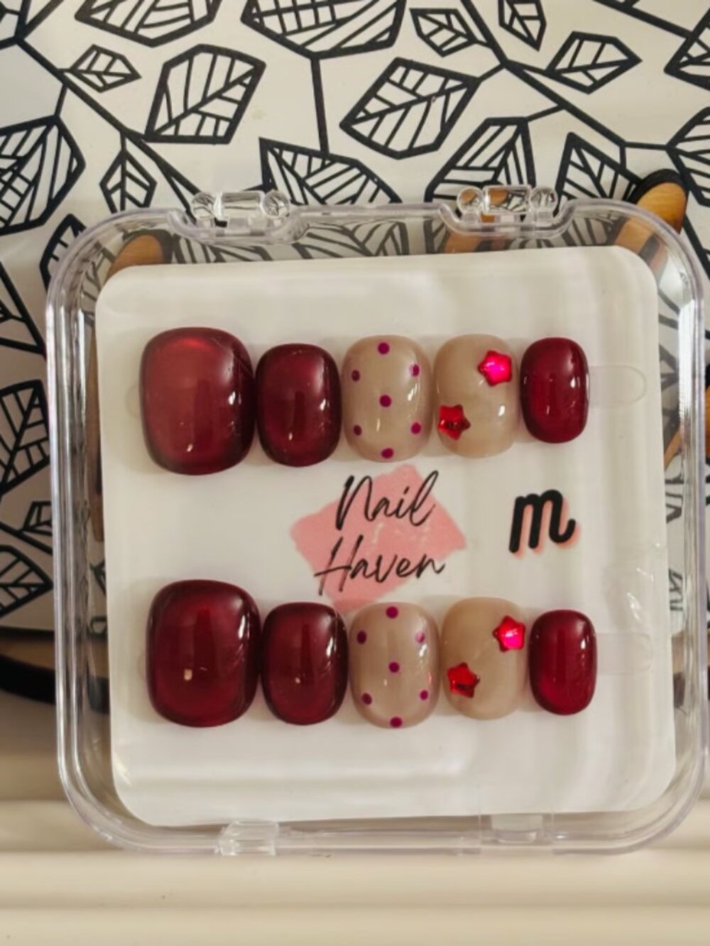 Nail Haven Press On Nails - Polka Dot and Stars